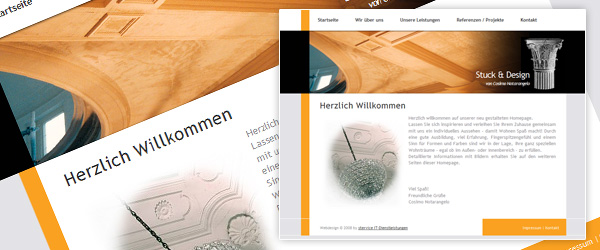 webdesign für den stuckateur cosimo notarangelo aus fulda